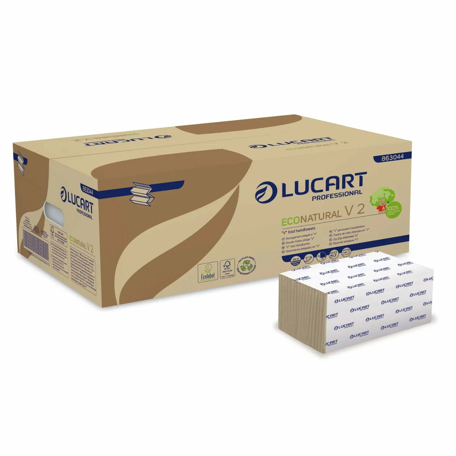 Asciugamani Natural a Z 2 veli