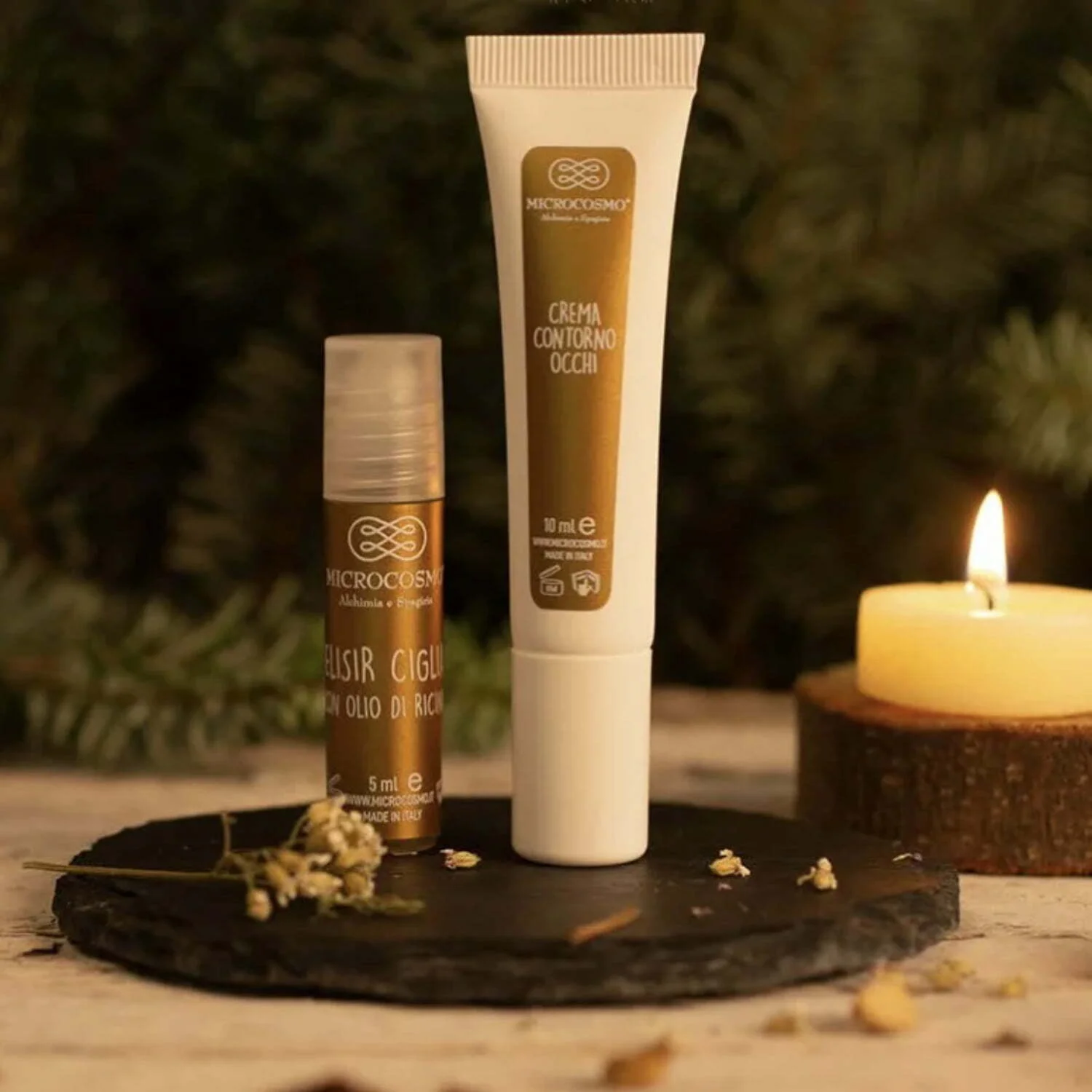 élixir de cils + crème contour des yeux noël