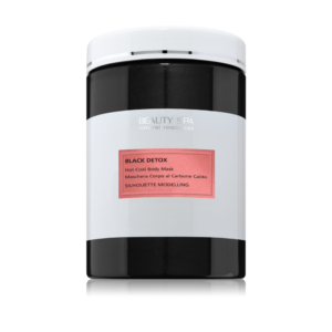 black detox maschera corpo al carbone caldo