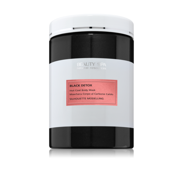 black detox maschera corpo al carbone caldo