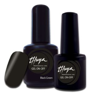 smalto semipermanente thuya black green